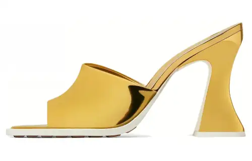 Bottega Veneta Slide Slippers Women's Gold