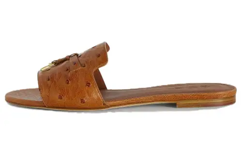 Loro Piana Quiet Slide Slippers Women's Brown
