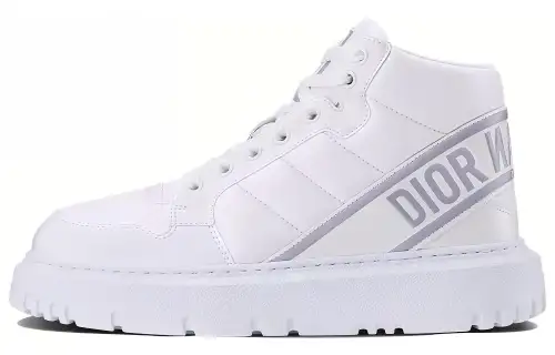 DIOR Women's D-Player 'Quilted Nylon - White Grey'