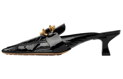 Bottega Veneta Closed Toe Slippers Women's Black