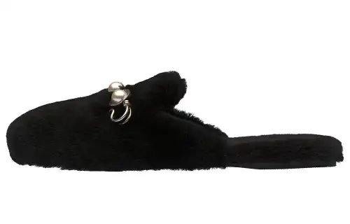 MIU MIU Closed Toe Slippers Women's Black
