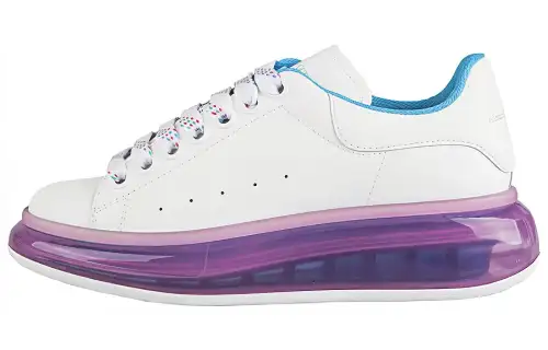 Alexander McQueen Oversized Sneaker 'Transparent Sole White Purple' Women's