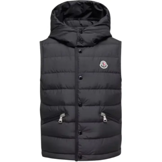 Moncler Down Vest SS26 Canan Hooded Sleeveless Puffer Vest Kids'