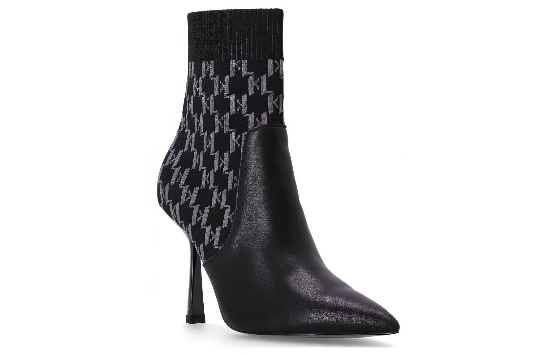 KARL LAGERFELD Monogram Ankle Boots