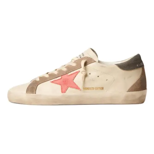 Golden Goose Women's Superstar LTD 'White Salmon Pink'