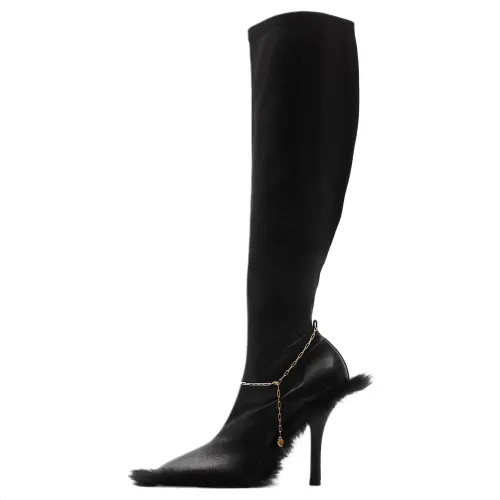 Burberry Knee high Boots 10.5cm Women's Black