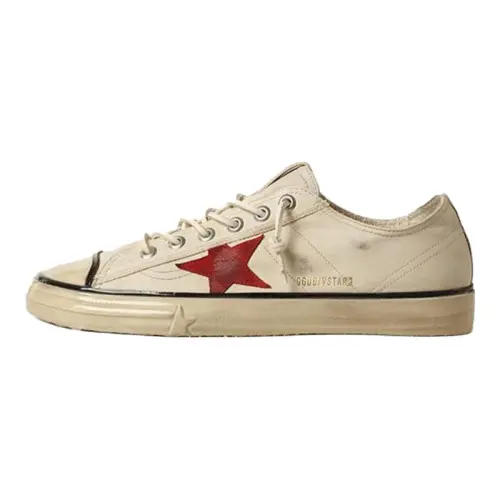 Golden Goose V Star Low top Canvas Shoes Men's Beige