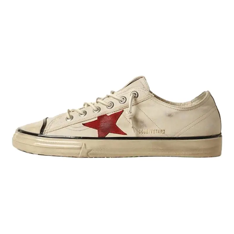 Golden Goose V Star Low top Canvas Shoes Men's Beige