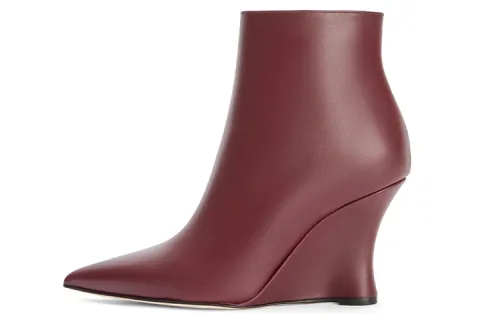 LOEWE Ankle Boots Women's Burgundy