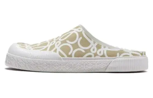 LOEWE Closed Toe Slippers Women's Brown White