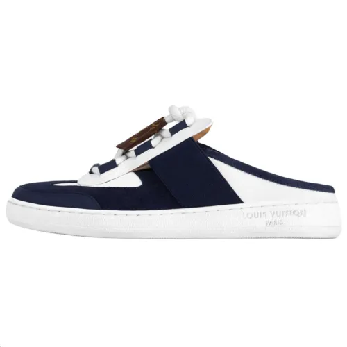 LOUIS VUITTON Lous Closed Toe Slippers Women's Marine Blue