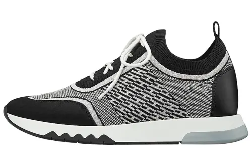 HERMES Addict Low top Athletic Shoes Women's Black