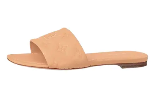 LOUIS VUITTON Revival Fashion Trend Slide Slippers Women's Orange
