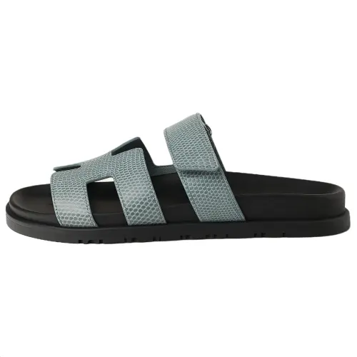 HERMES Chypre Slide Slippers Women's Gray