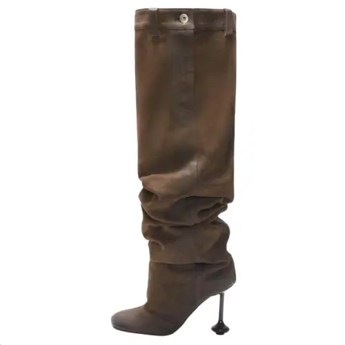 LOEWE Toy Over the knee Boots 9.5cm Women's Umber