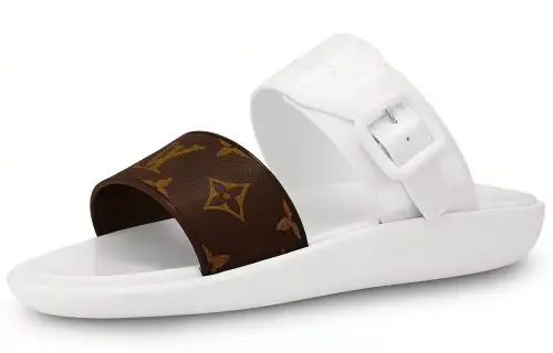 LOUIS VUITTON Sunbath Slides 'White' Women's