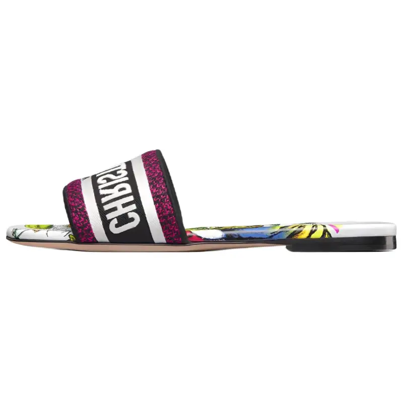 DIOR Dway Slide Slippers Women's Purple White