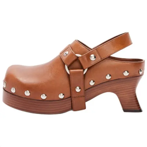 LOEWE Tacha Irregular Heel High Heels 7cm Women's Brown