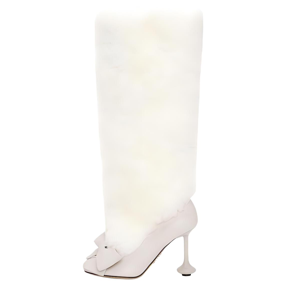 LOEWE Toy Knee high Boots Women's White