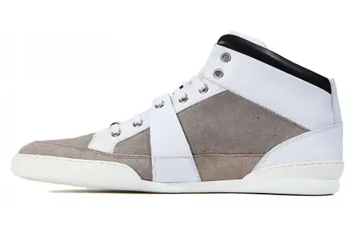 DIOR Leather High top Casual Shoes Men's Umber
