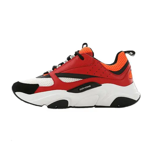 DIOR B22 Mesh Low top Casual Shoes Men's Red