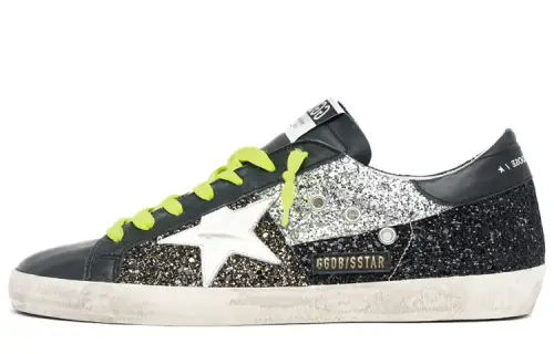 Golden Goose Super Star Low top Skateboard Shoes Men's Black