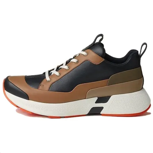 HERMES Hug Low top Casual Shoes Men's Black