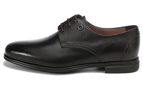 FERRAGAMO Spencer Dress Shoes Men's Hickory Nut