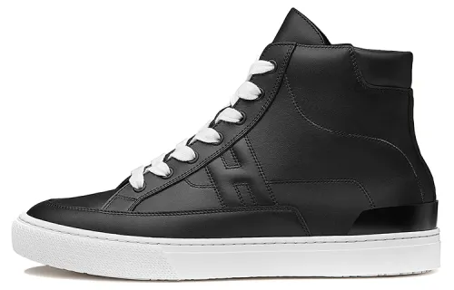 HERMES District Sports High top Stylish Skateboarding Shoes Men's Black