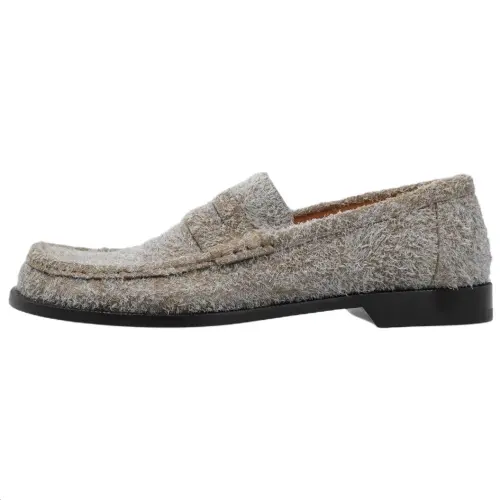 LOEWE Campo Round Asymmetrical Toe Loafers