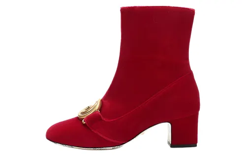 GUCCI Ankle Boots Women's Red