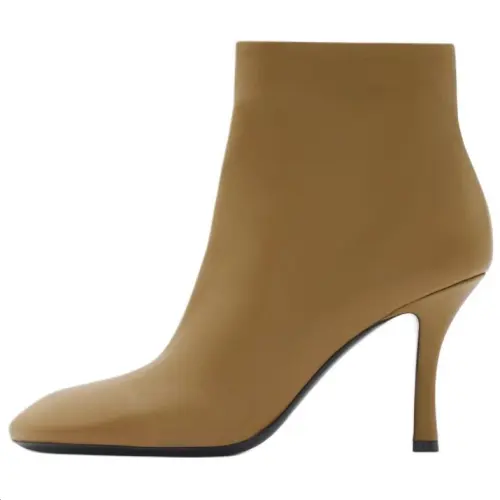 Burberry Baby Ankle Boots 8.5cm Women's Taupe Gray