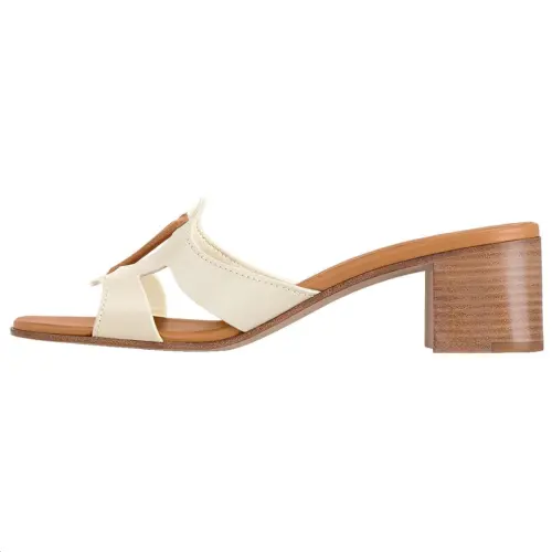 LOUIS VUITTON Isola Slide Slippers 4.5cm Women's White