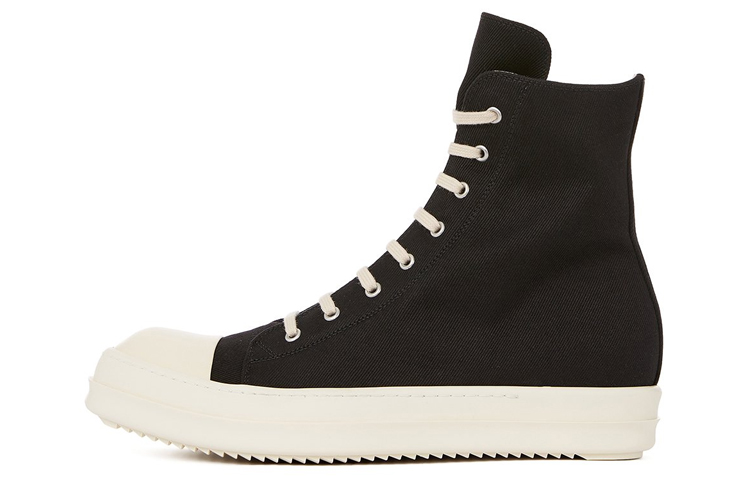 Rick Owens DRKSHDW Strobe High top Stylish Skateboarding Shoes Women's Black