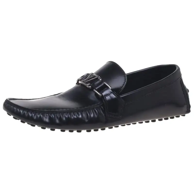 LOUIS VUITTON Gommino Loafers Men's Black