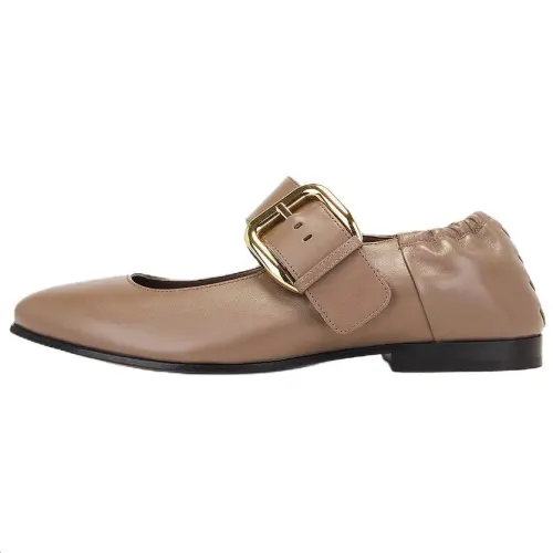 Bottega Veneta Astaire Calfskin Casual Shoes Women's Umber