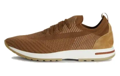Loro Piana Fabric Low top Casual Shoes Men's Brown