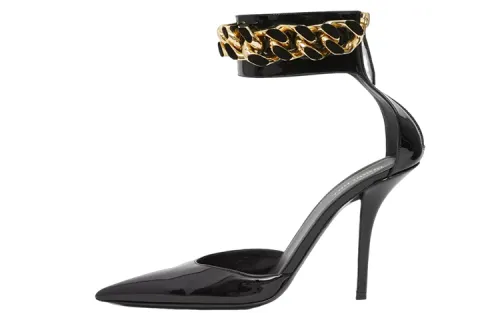 Burberry Giày Nữ Slim Heel High Heels 10cm Women's Black