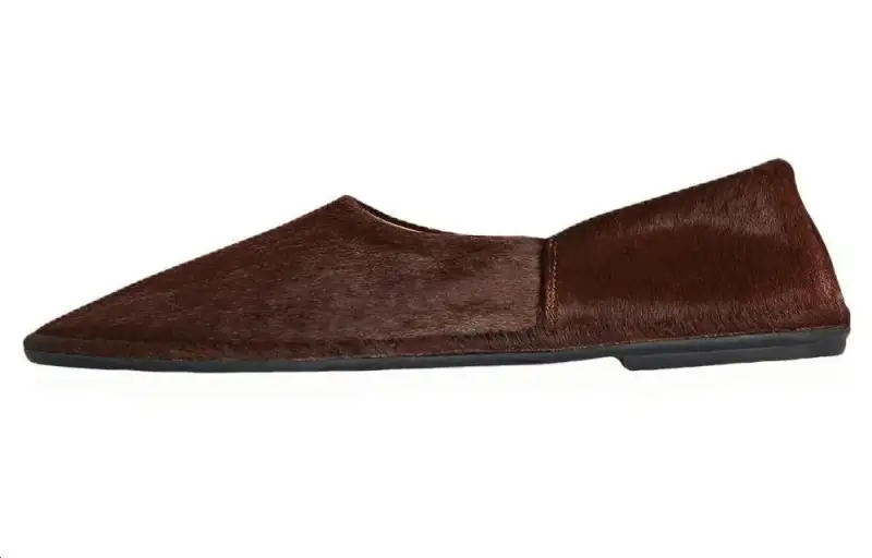 THE ROW Canal Horse Leather Women's Casual Shoes Women's Brown