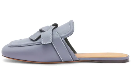 LOEWE Gate Closed Toe Slippers Women's Gray Blue