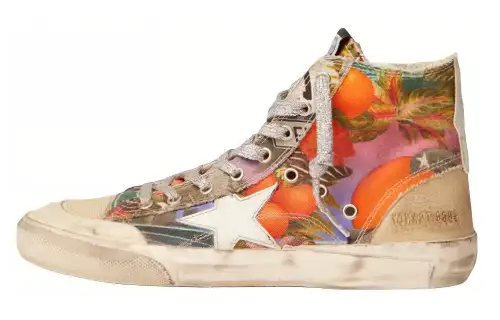 Golden Goose Francy Canvas Shoes Women's High Top Multicolor