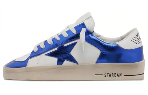 Golden Goose Stardan Low top Stylish Skateboarding Shoes Women's Blue