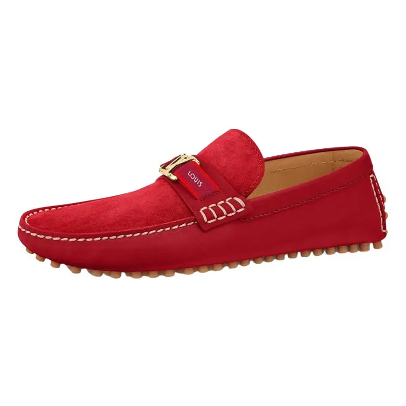 LOUIS VUITTON Hockenheim Loafers Women's Red