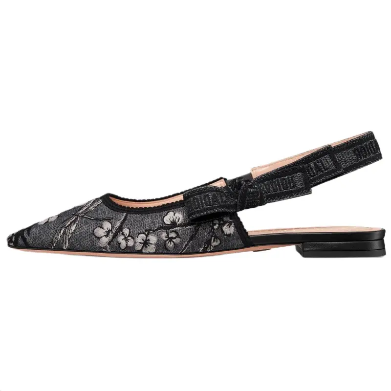 DIOR J'Adior Lambskin Casual Shoes Women's Black