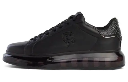 KARL LAGERFELD / Karl Lagerfeld Jeans Leather Low top Casual Shoes Men's Black