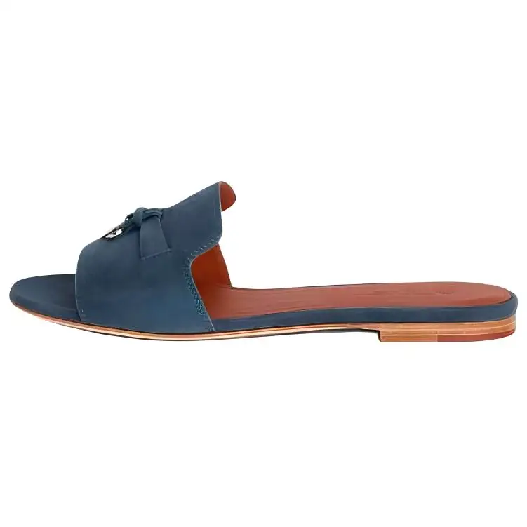 Loro Piana Casual Slippers Women's Blue