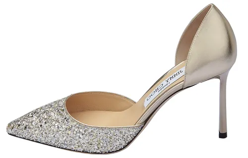 Jimmy Choo Esther Slim Heel High Heels 8.5cm Women's Champagne