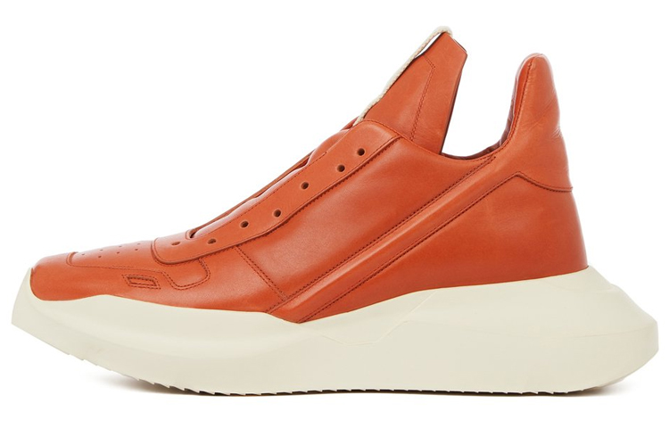 RICK OWENS/RO Geth Runner Cow Leather Sports Lifestyle Casual Shoes Men's Orange