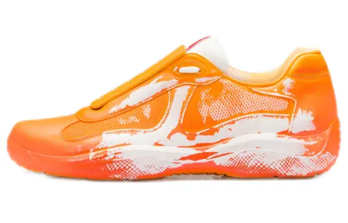 PRADA Sust4in Low top Casual Shoes Unisex Courage Orange