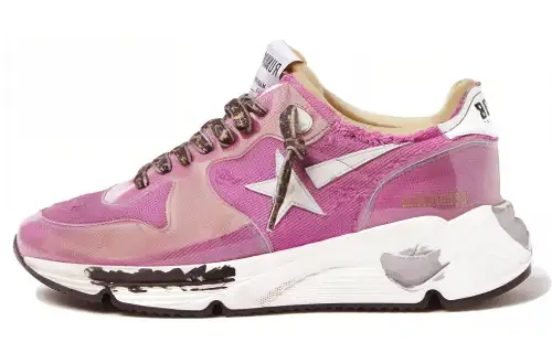 Golden Goose Running Sole Casual Shoes Women's Low Top Cherry Blossom Pink